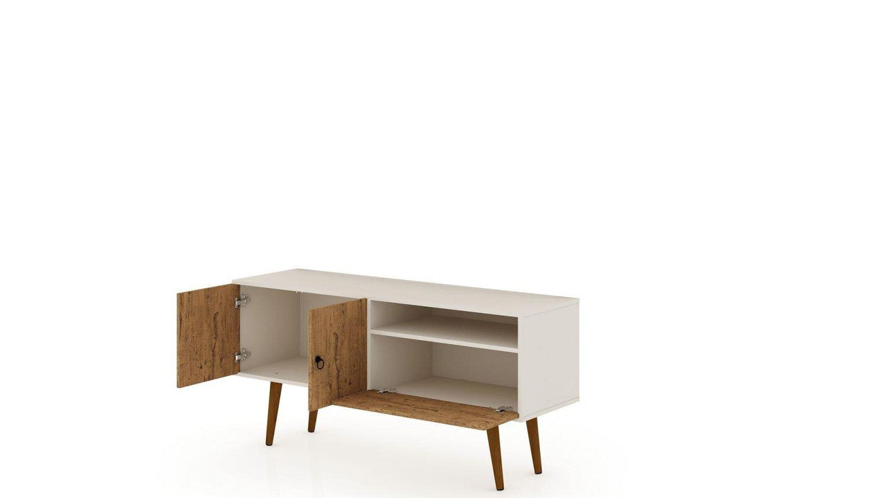 Otuken 54" TV Stand - Off White/Nature