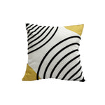 Free Spirit 18 x 18" Cushion - Black, Mustard, White