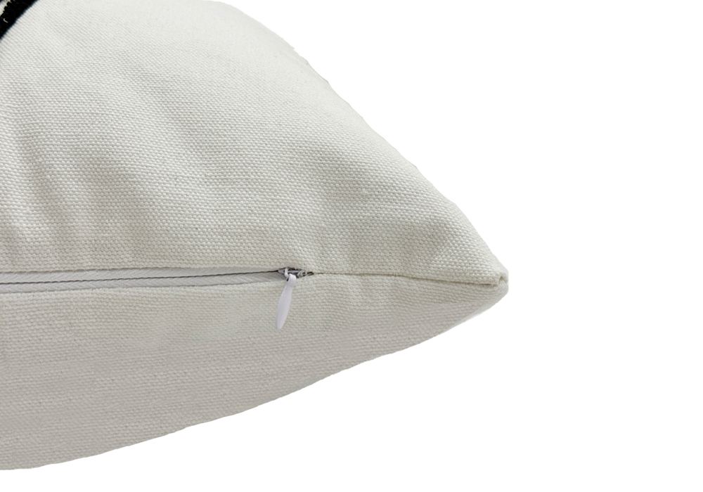 Free Spirit 18 x 18" Cushion - Mustard, White and Black