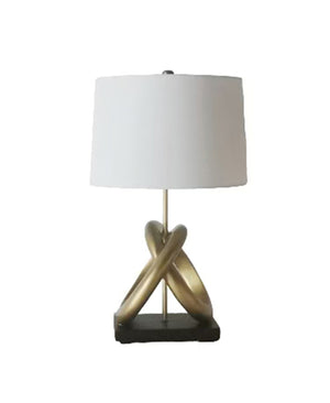 En harmonie Lampe sur table - blanc, or