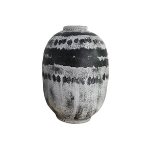 En harmonie Grand vase - gris, noir, blanc