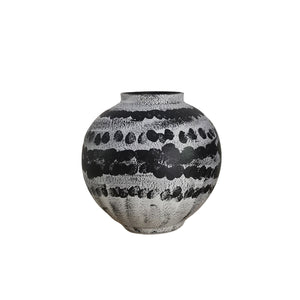 En harmonie Petit vase - gris, blanc, noir