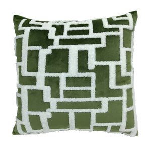 Touches magiques Coussin 18po x 18po - vert