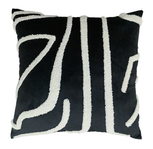 Touches magiques Coussin 18po x 18po - noir