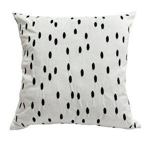 Touches magiques Coussin 18po x 18po - blanc, noir