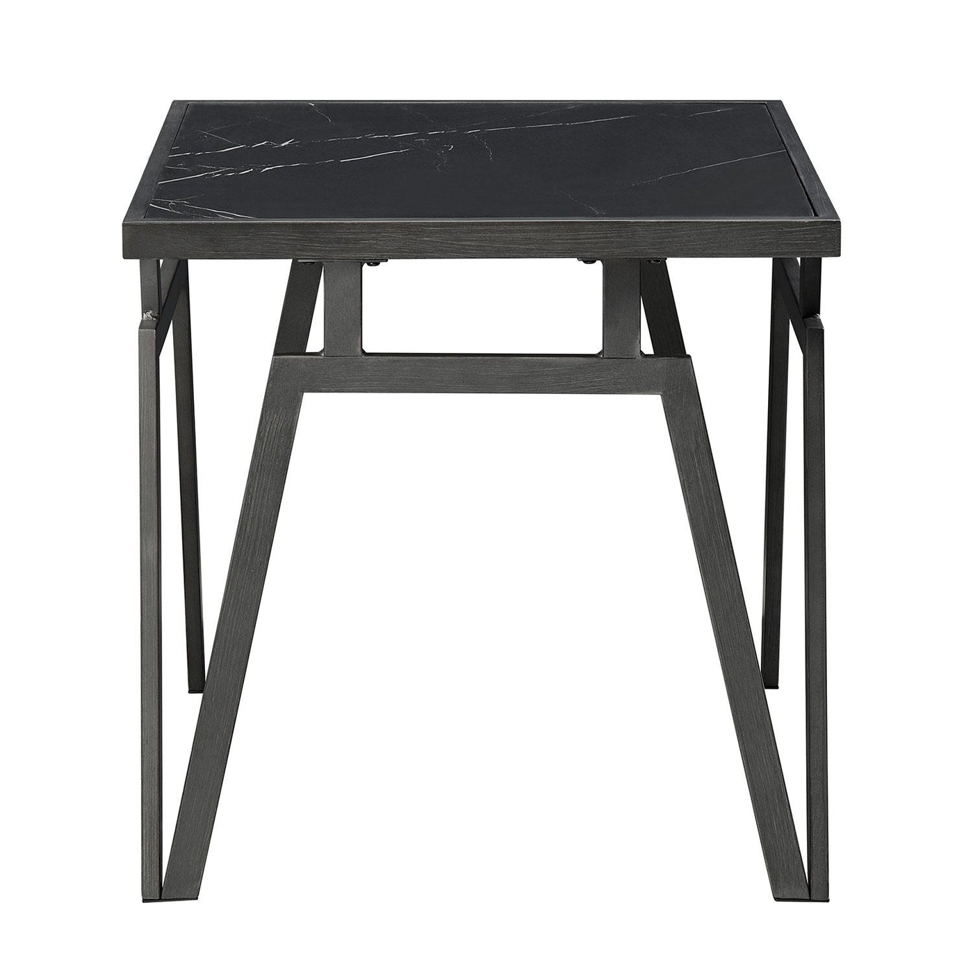 Desta End Table - Black Sintered Stone