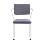 Konto Industrial Arm Chair - Grey/White