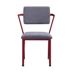Konto Industrial Arm Chair - Red
