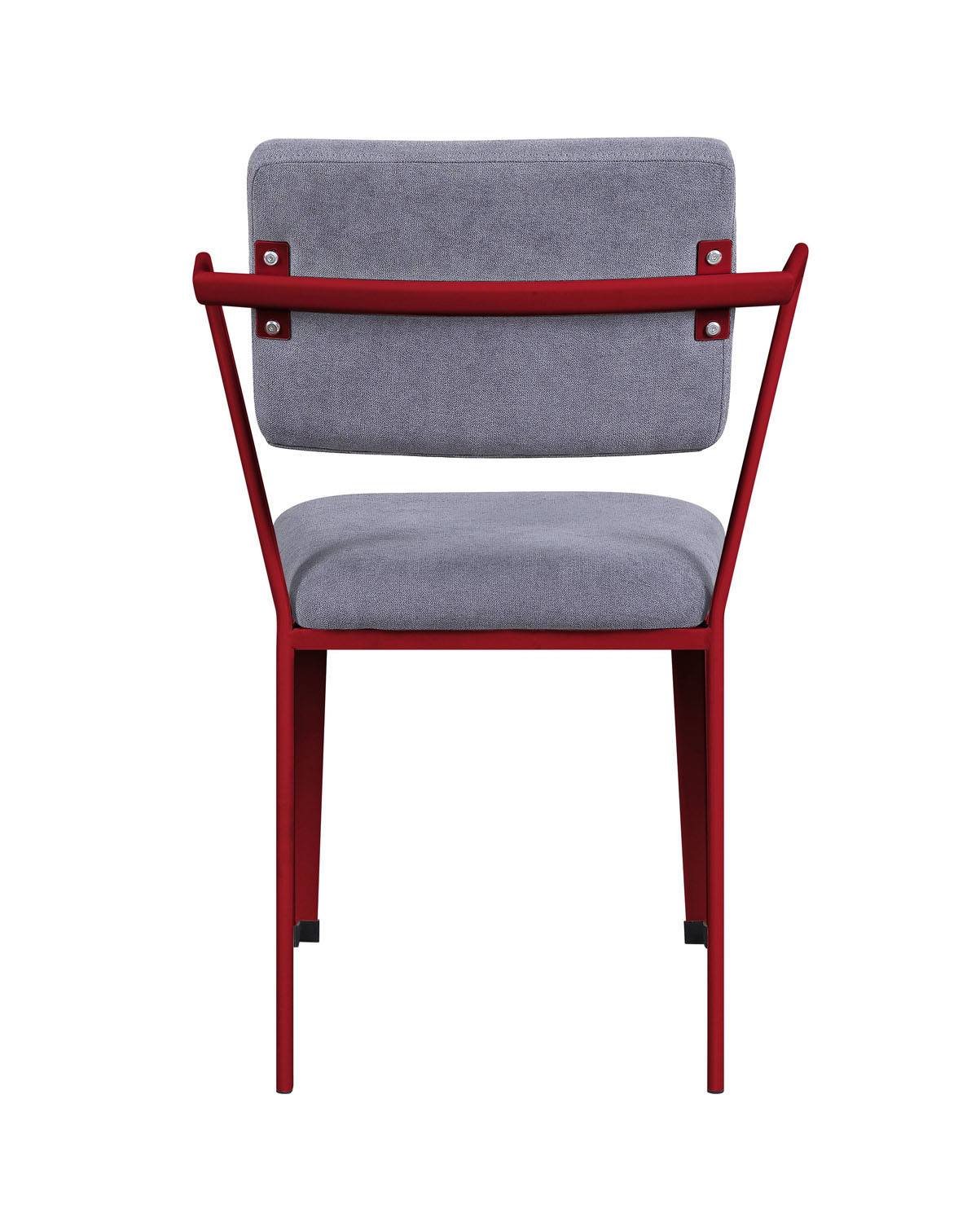 Konto Industrial Arm Chair - Red