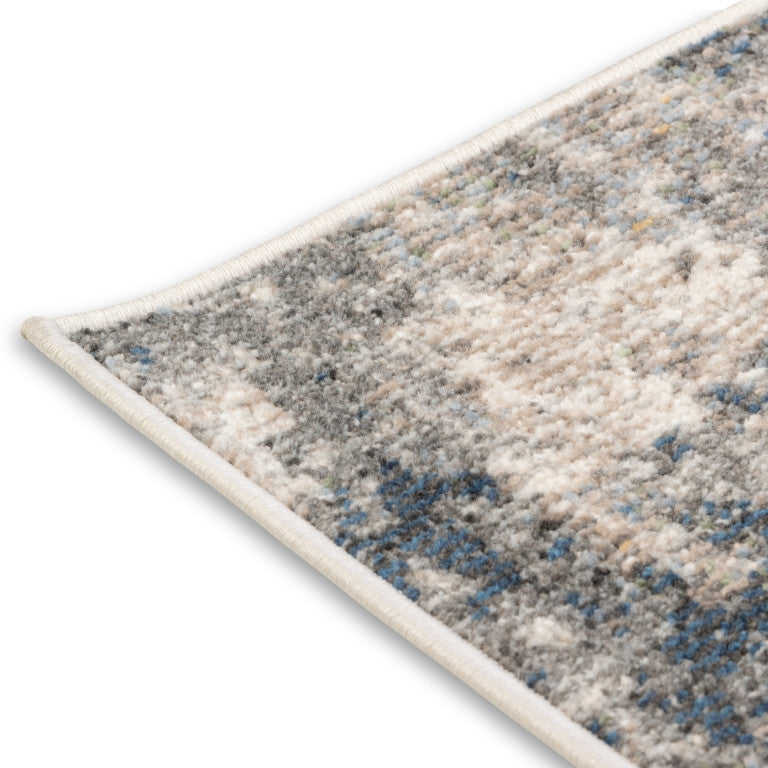 Salsa Contemporary Outdoor Rug - 6' x 9' - Grey/Blue
