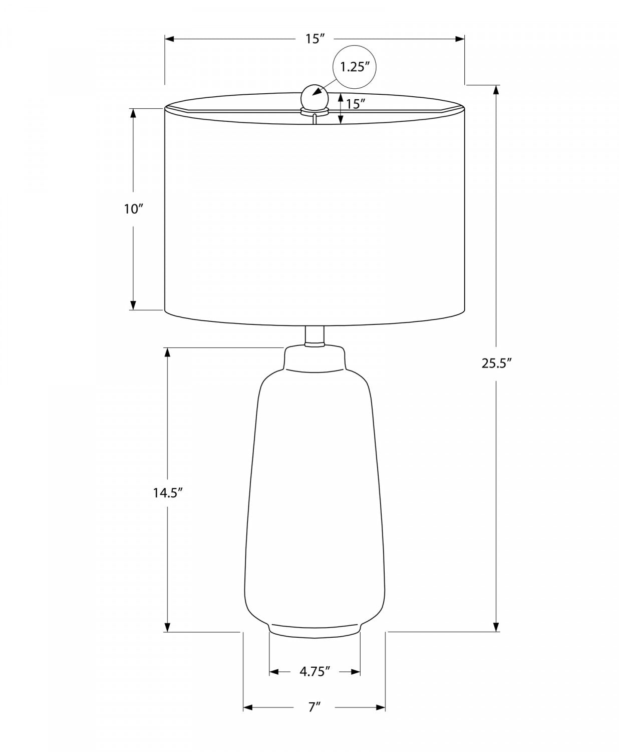Illume Table Lamp - Cream
