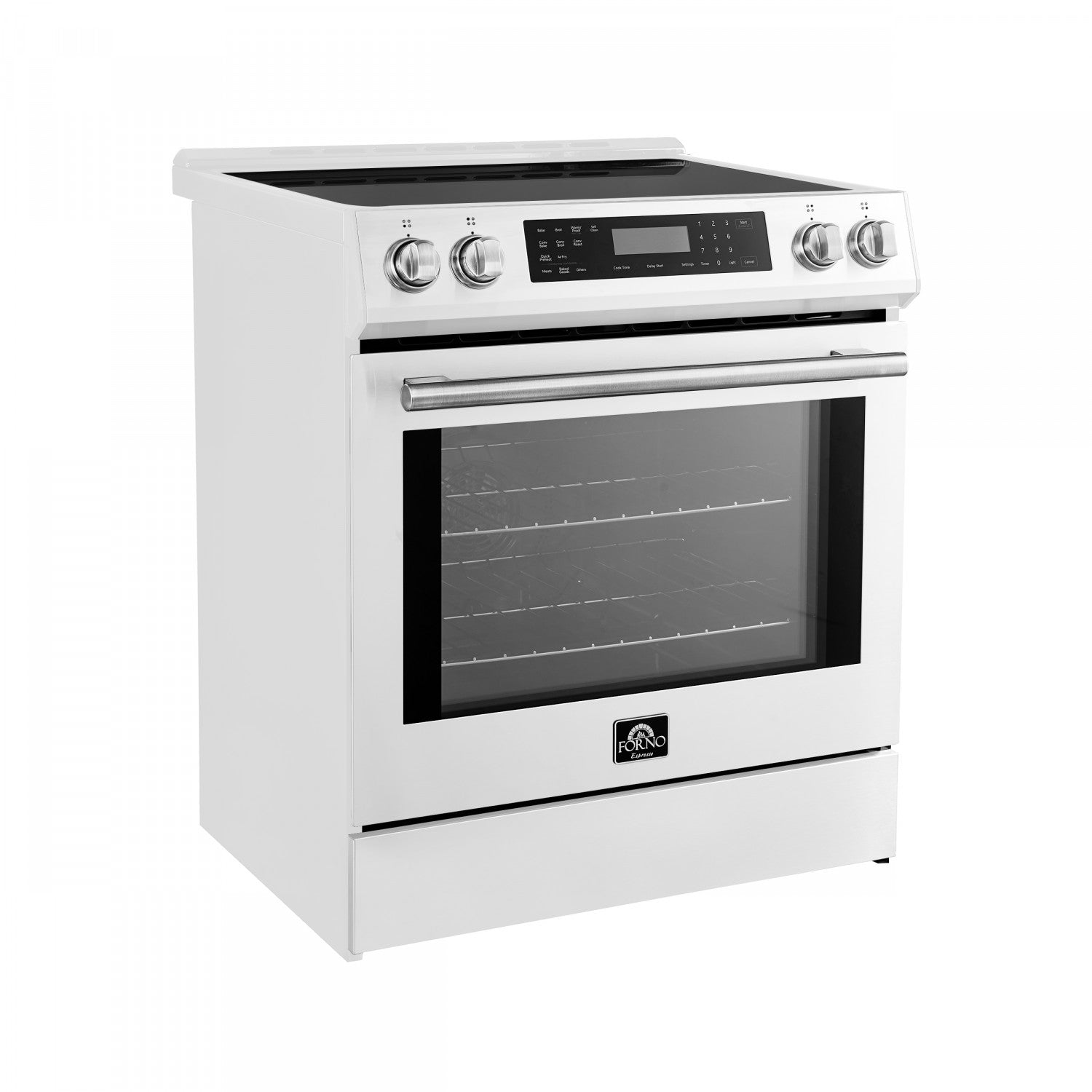 Forno Donatello White Slide-in Induction Range with True Convection (5.0 Cu. Ft.) - FFSIN0905-30WHT