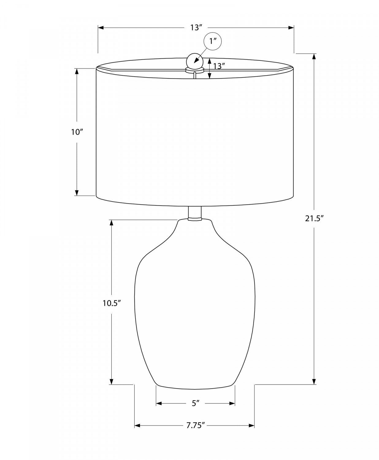 Palmer Table Lamp - Black