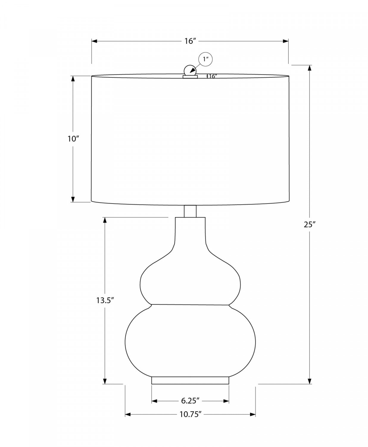 Hampton Table Lamp - Cream