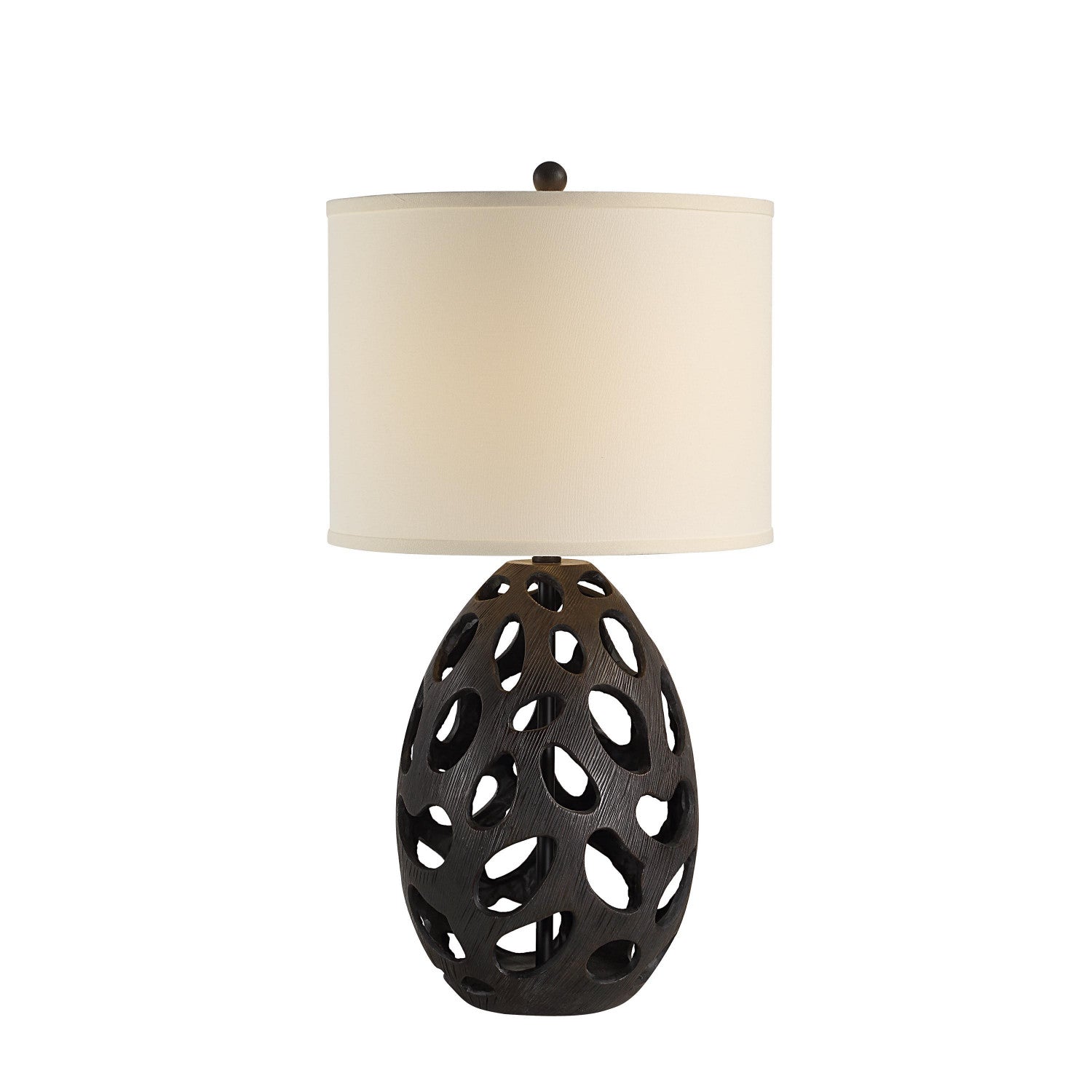 Ezra Table Lamp - Painted Dark Brown
