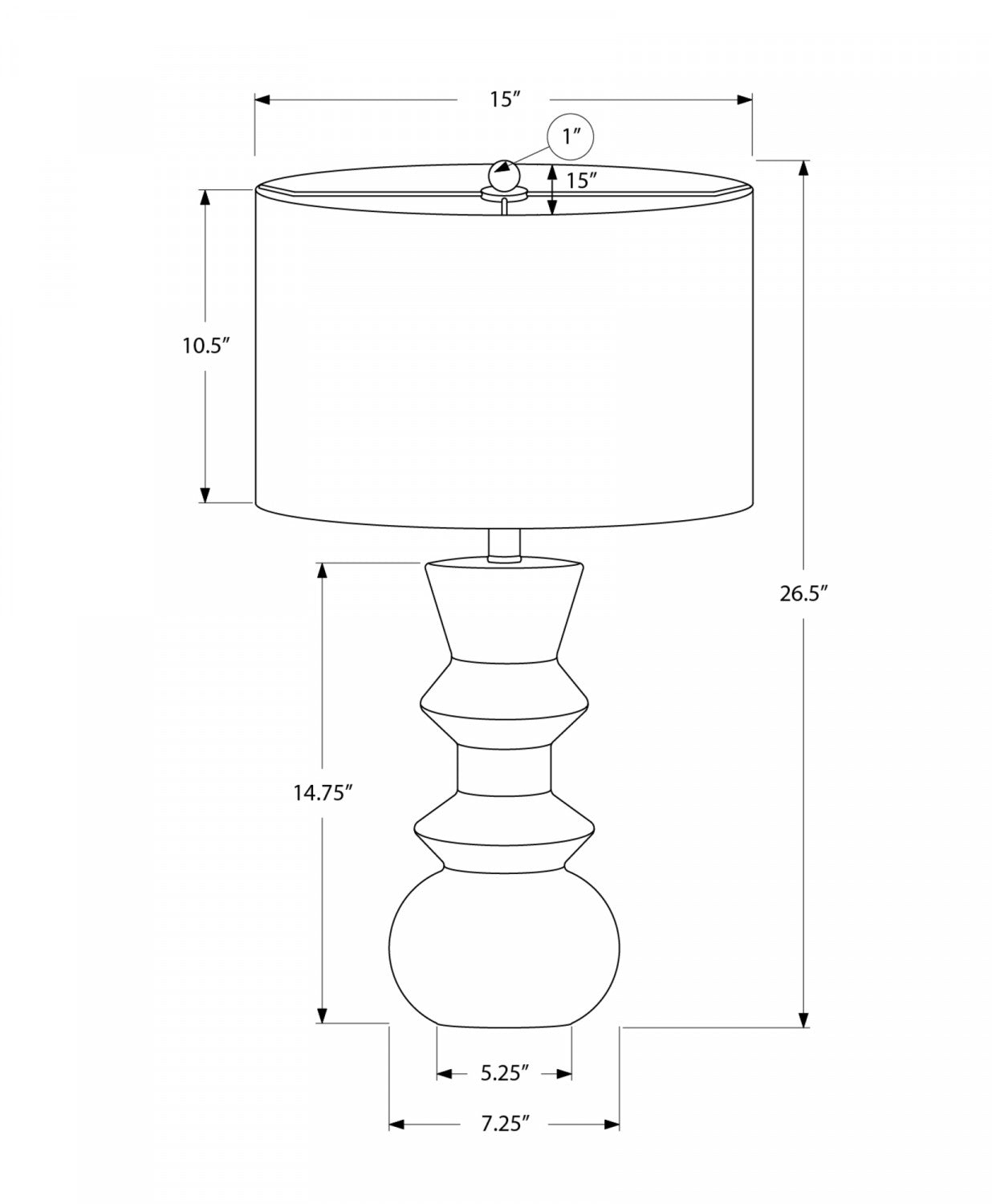 Ashton Table Lamp - Black