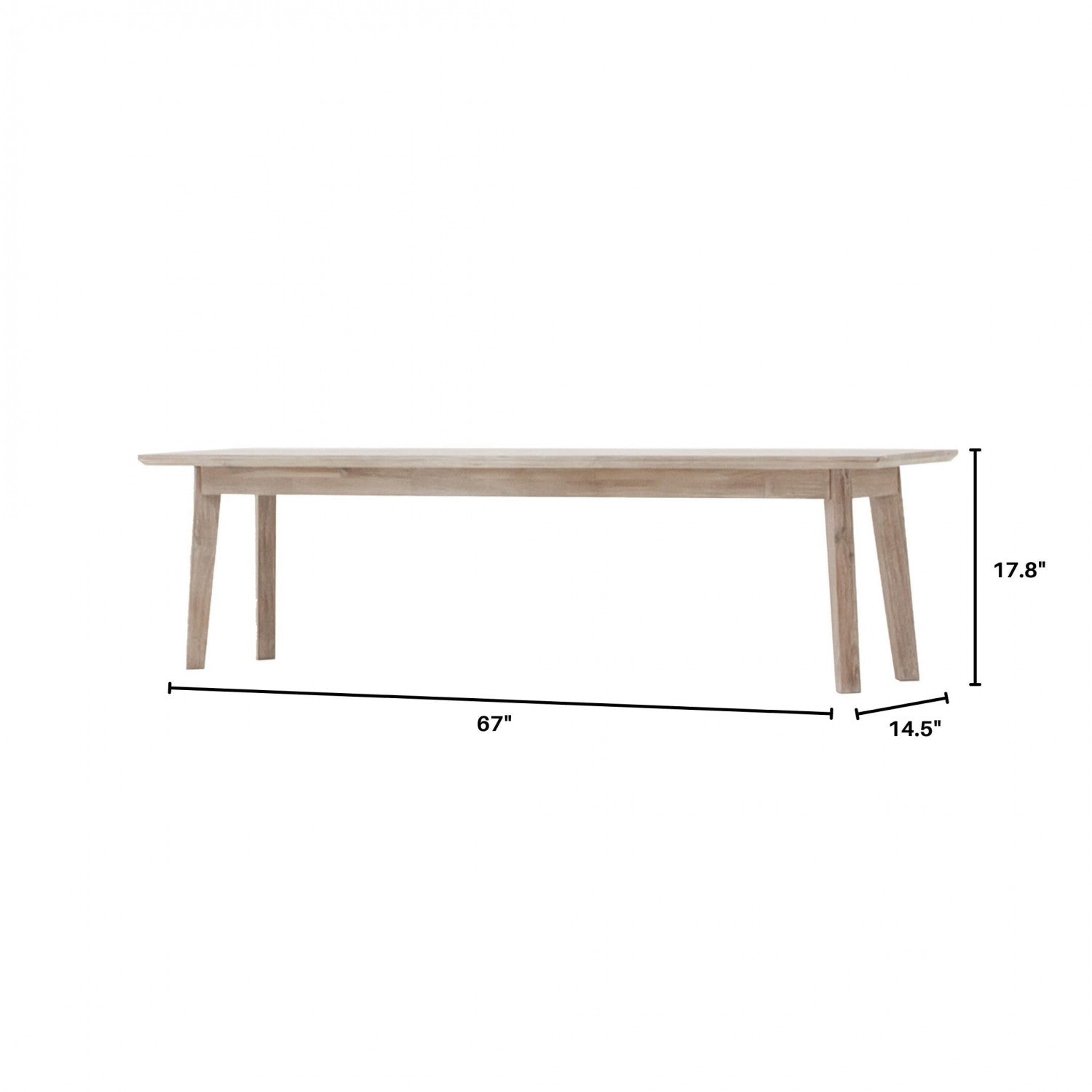 Abenra Bench - Light Driftwood
