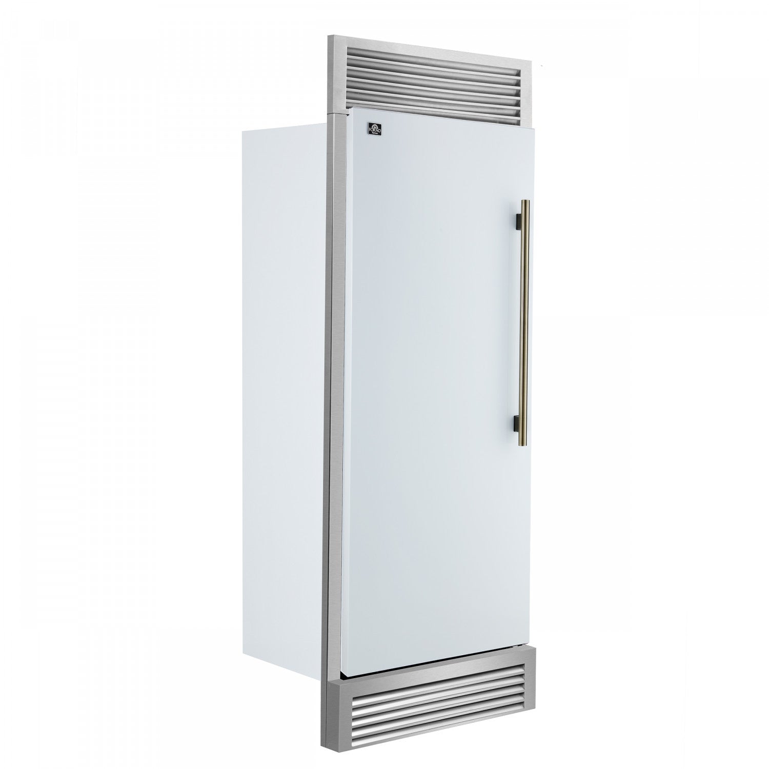 Forno Maderno 28" White Built-In Convertible Refrigerator/Freezer with Left Swing Door (13.6 Cu. Ft.) - FFFFD1722-32LSG-WHT