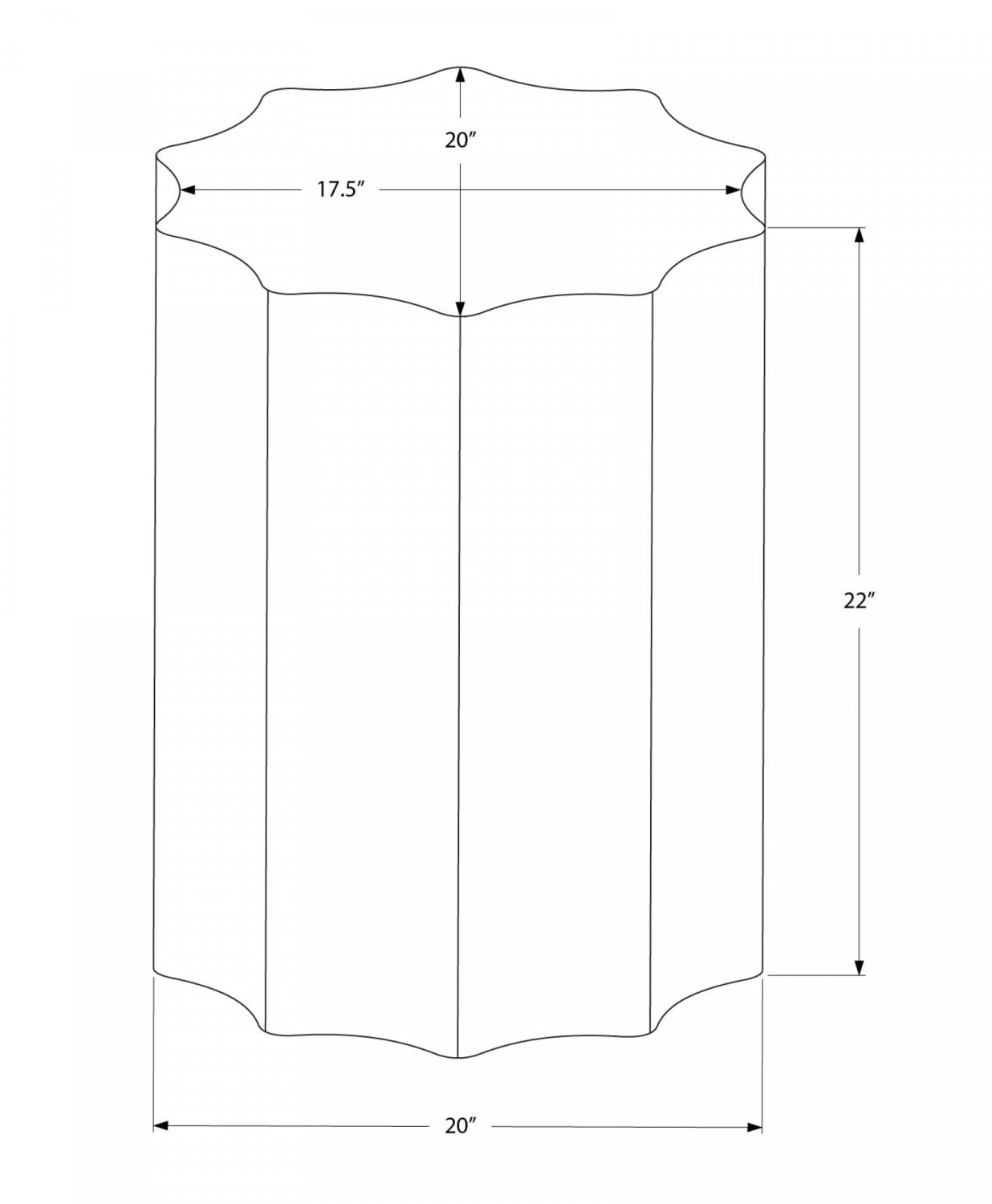 Lorik Side Table - Bronze