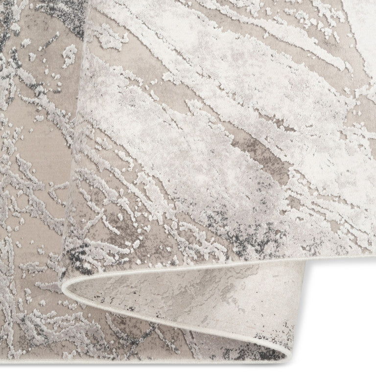Skadi Marble Rug - 9' x 12' - Grey/Beige