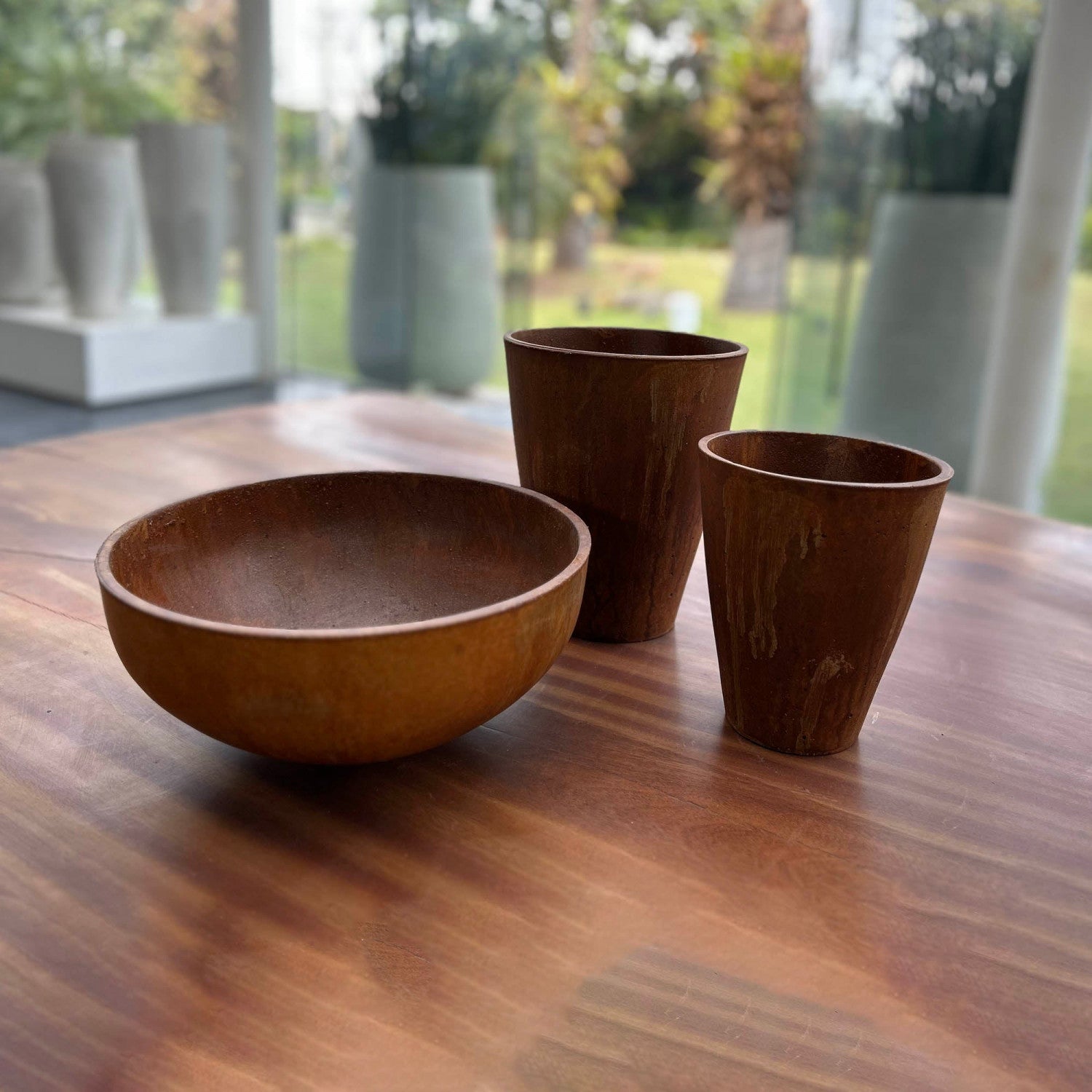 Heartholm Tapered Bowl Planter - Corten