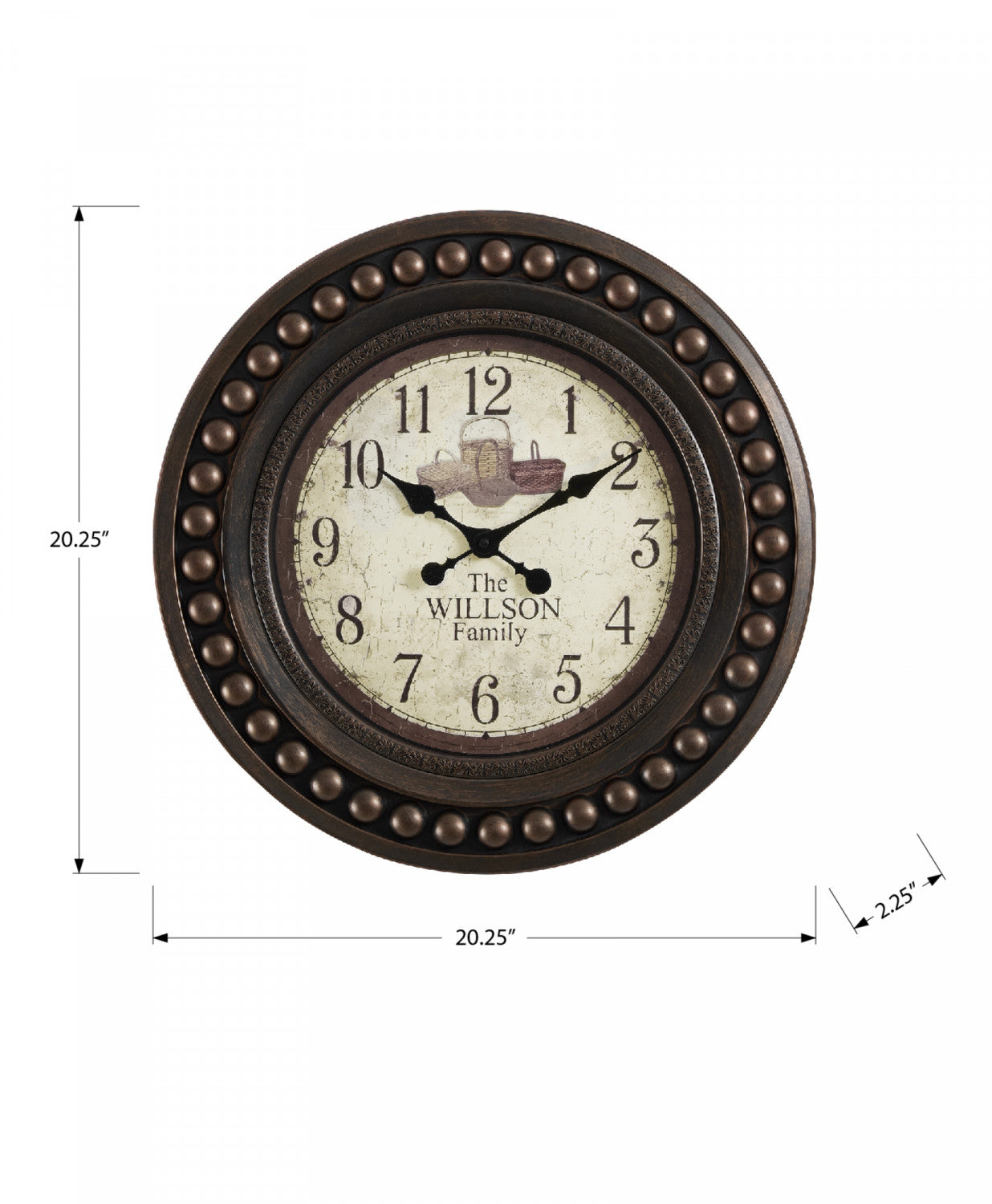 Vita Clock - Brown