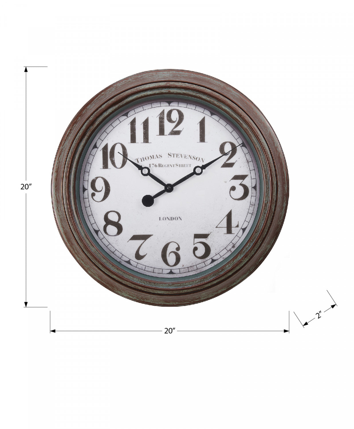 Allure Clock - Brown