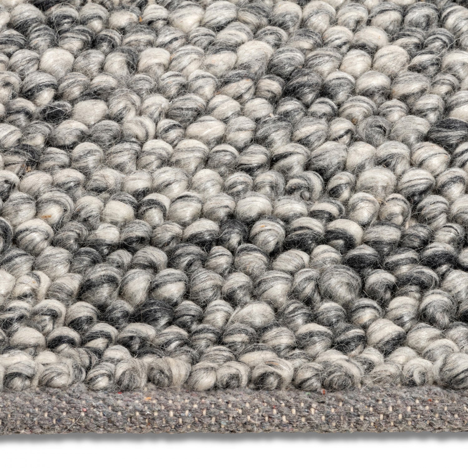 Calabria Pebbles Rug - 9' x 12' - Grey/Charcoal