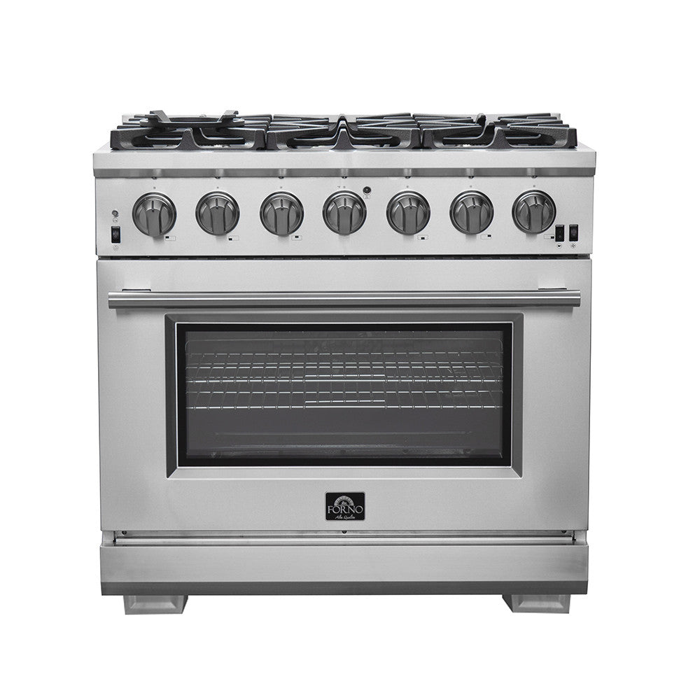 Forno Premium Stainless Steel Kitchen Package with 48" Range and French Door Refrigerator - FBDL-019-03CAUS