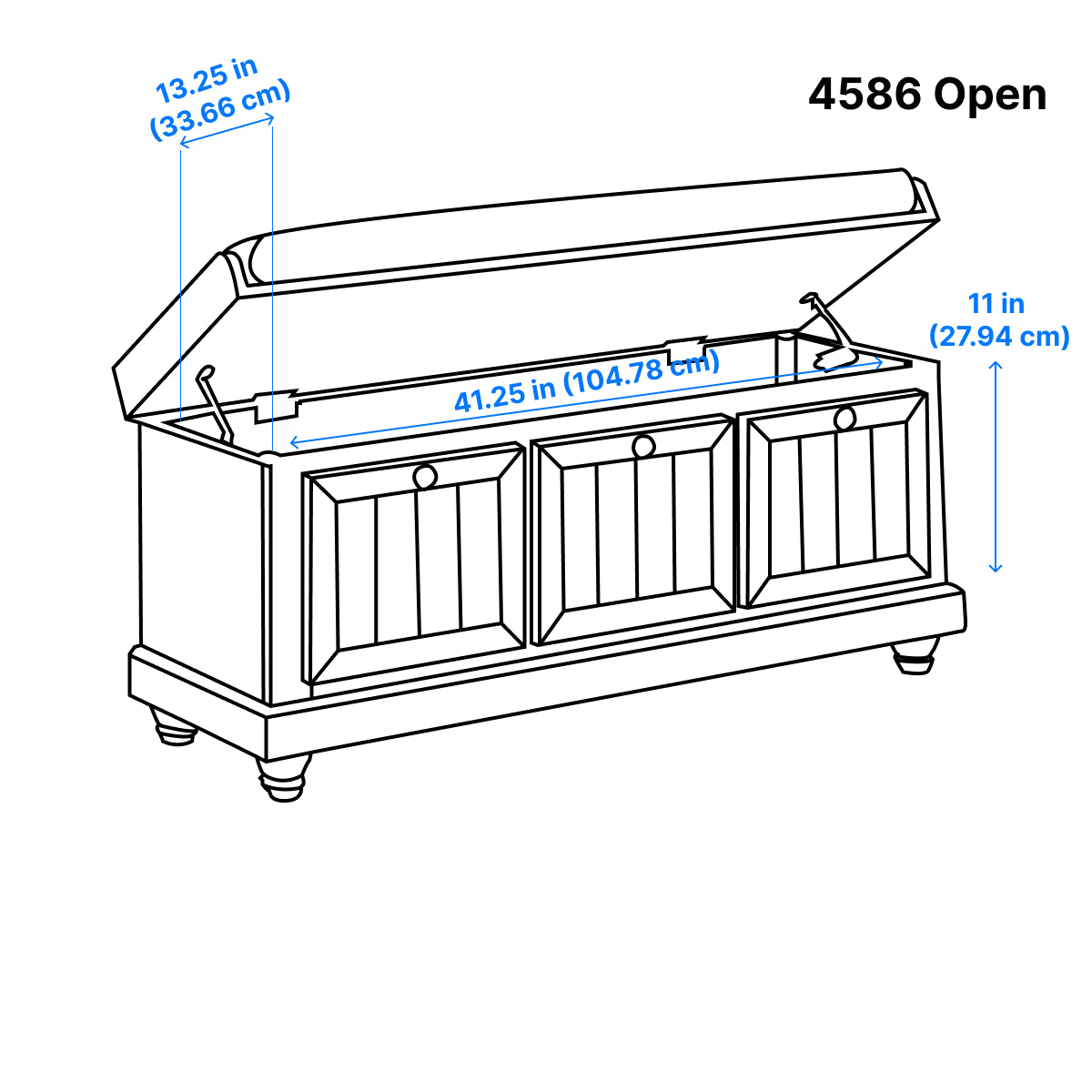 Woodwell Bench - Dark Grey