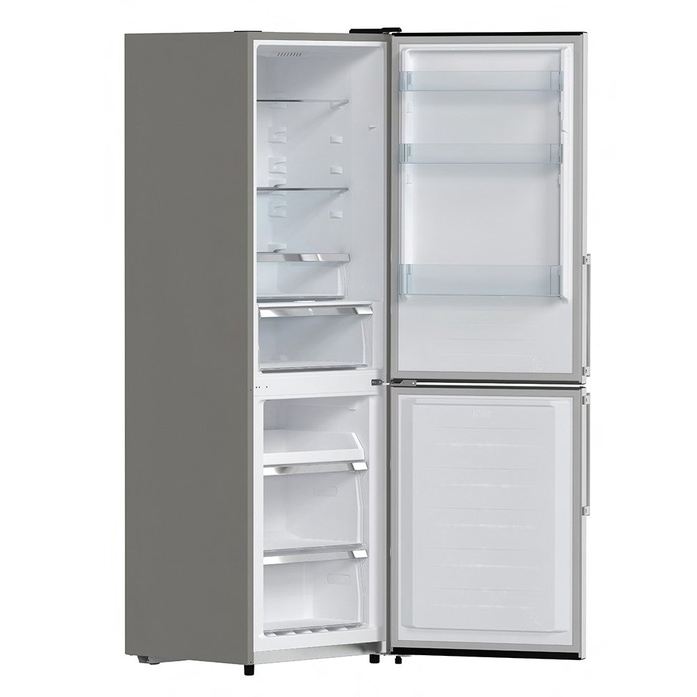 Forno Guardia 23.4" 10.8 Cu.Ft. Stainless Steel Bottom Freezer Refrigerator with Right Swing Door - FFFFD1778-24RS