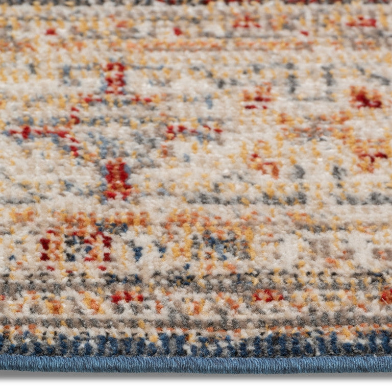 Salsa Medallion Outdoor Rug - 5' x 7' - Red/Blue