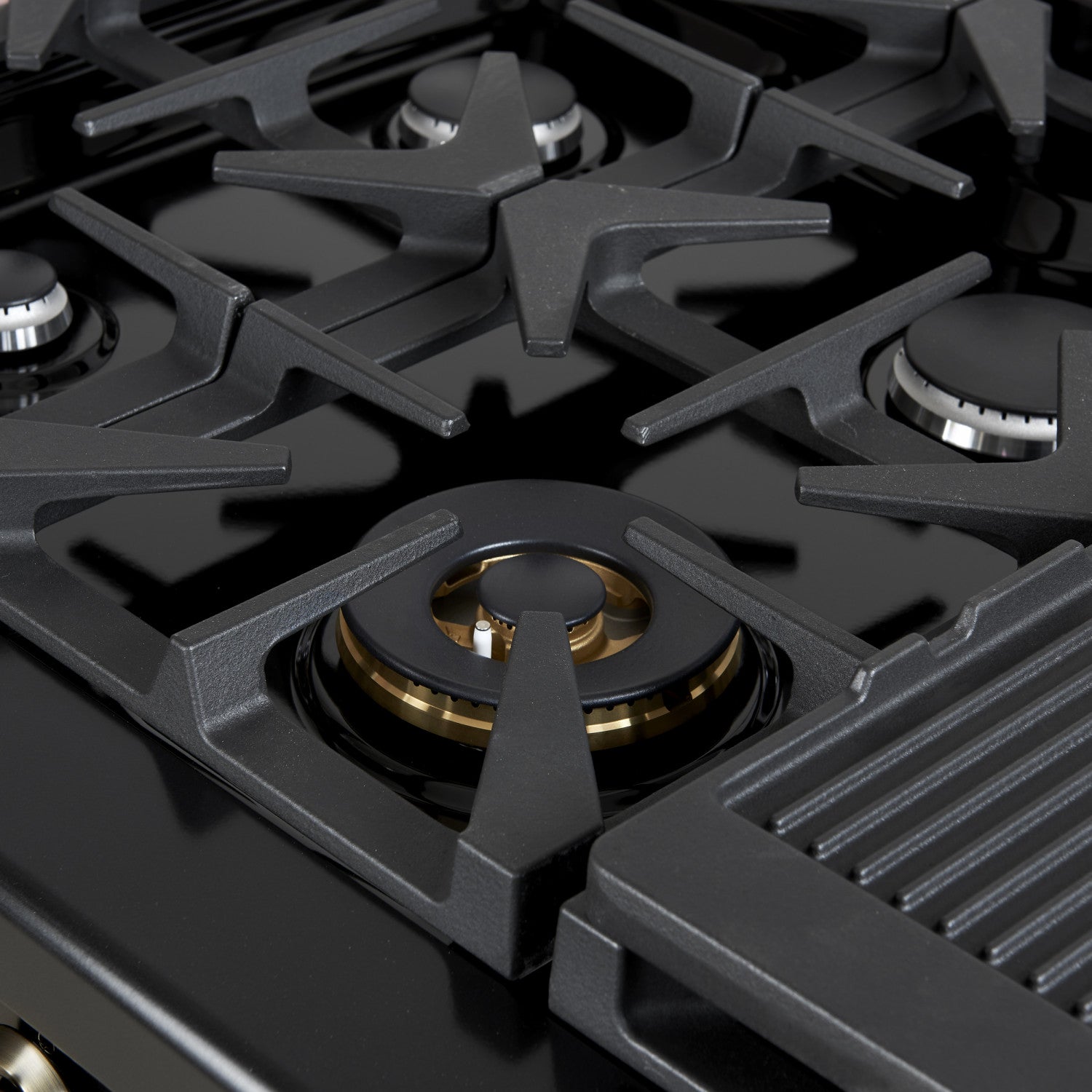 Forno Antico 48" Black Freestanding Dual Fuel Double Oven Range (5.5 Cu. Ft.) - FFSGS6113-48BLK