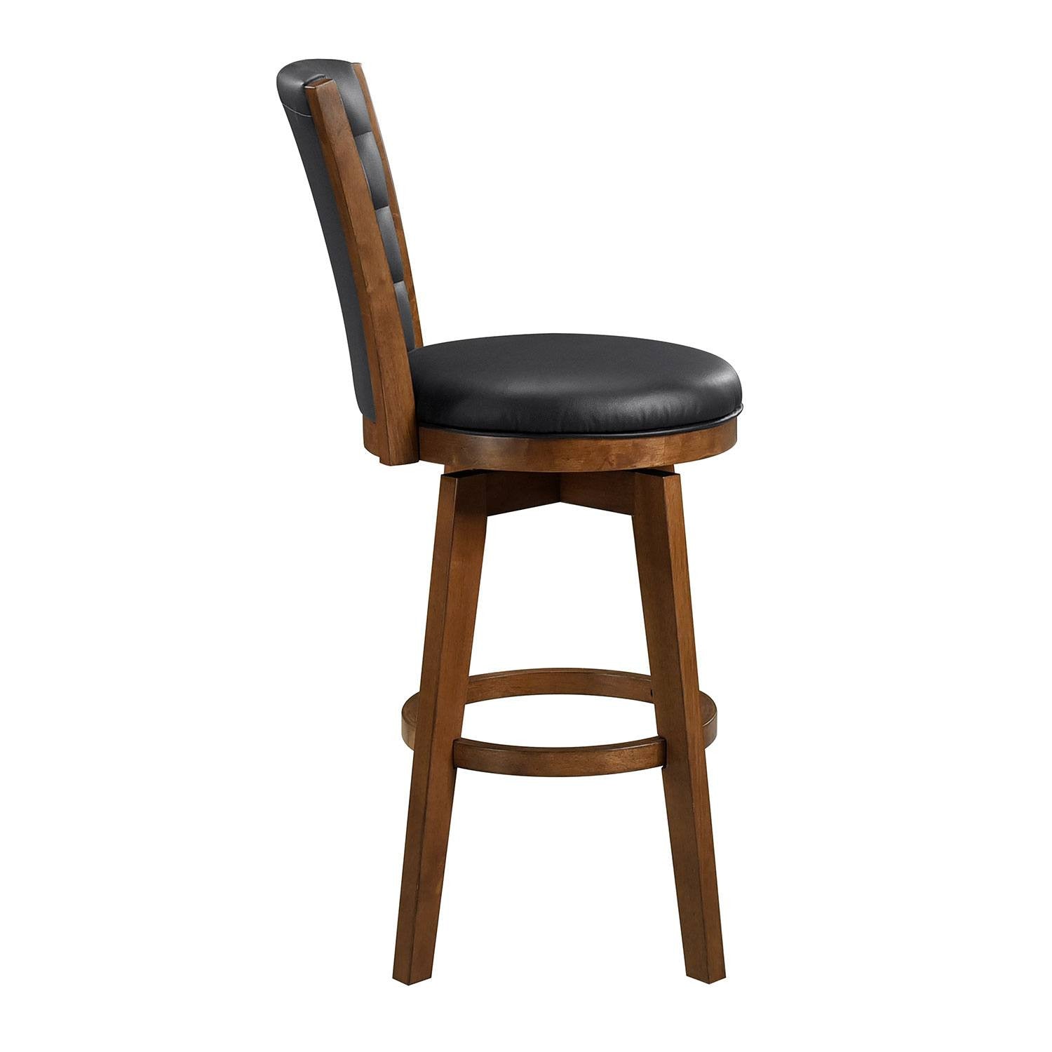 Medford Bar Stool - Black, Brown - Set of Two