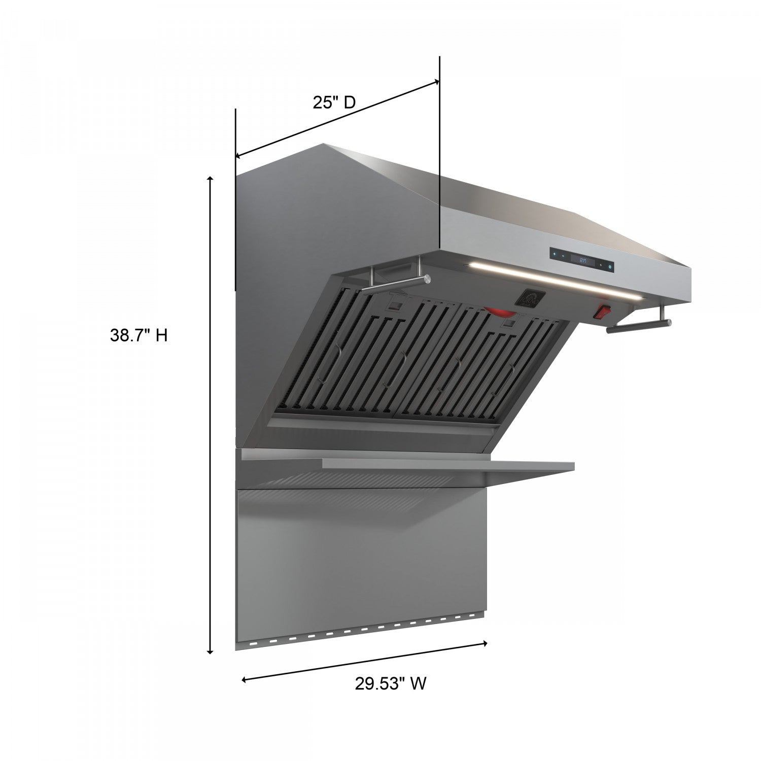 Forno Savona Stainless Steel 30" 600 CFM Wall Mounted Range Hood - FRHWM5029-30