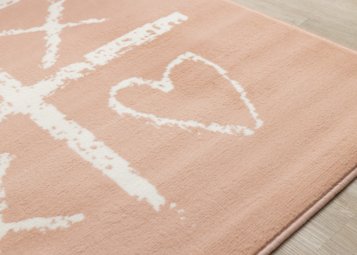 Kids Playing Board Area Rug - 4' X 6' - Pink/Cream