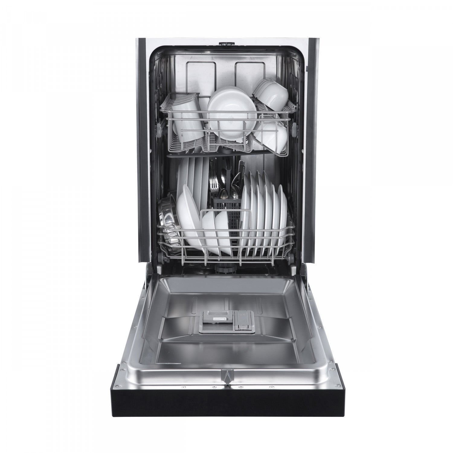 Forno Polo 18" Black Built-in Front Control Dishwasher (52 dBa) - FDWBI8041-18BLK