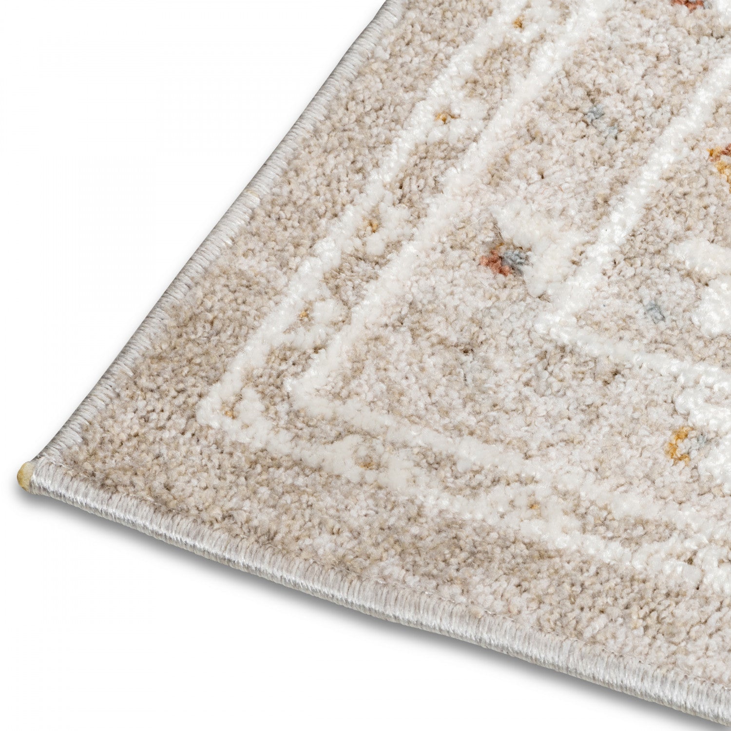 Kopfkino Bordered Rug - 5' x 8' - Multi-Colour