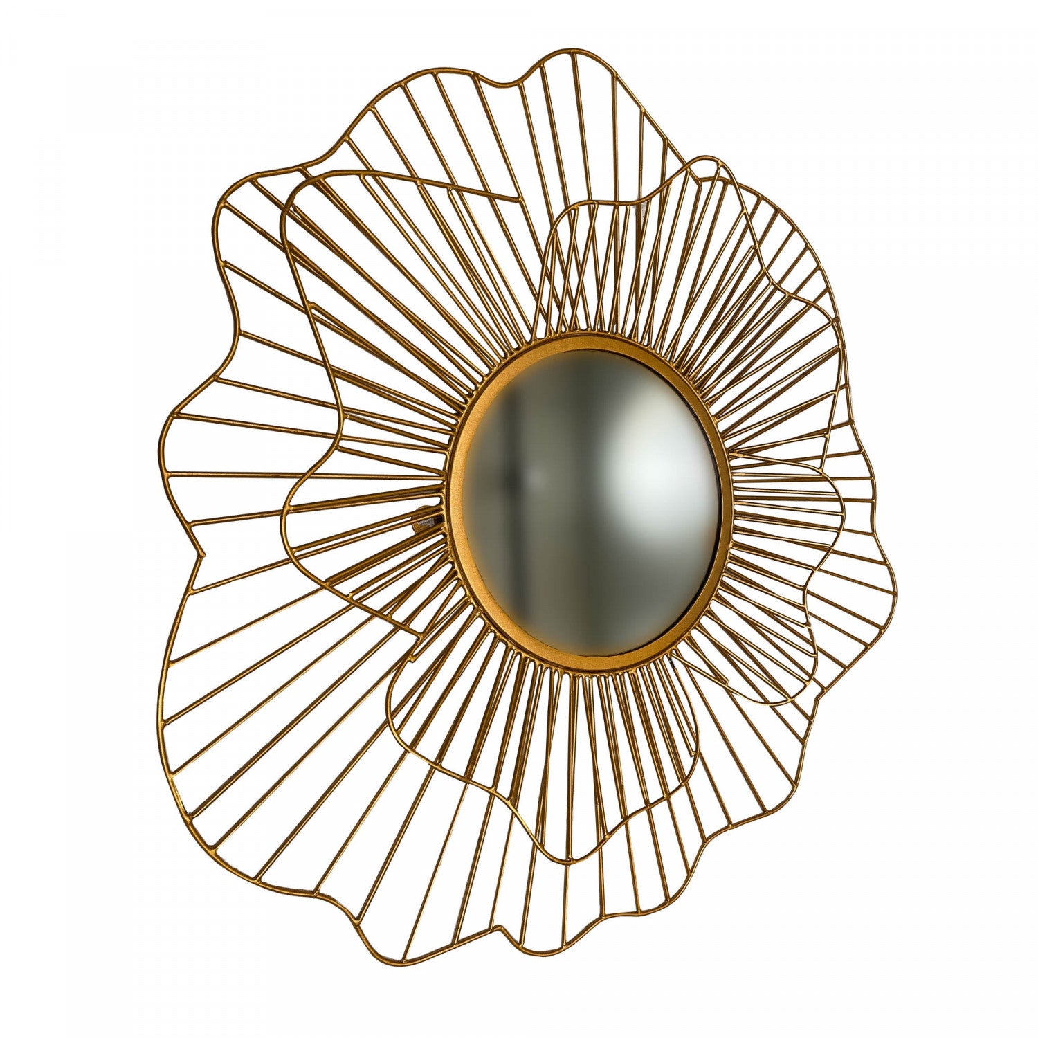 Vadra Flower Mirror - Gold