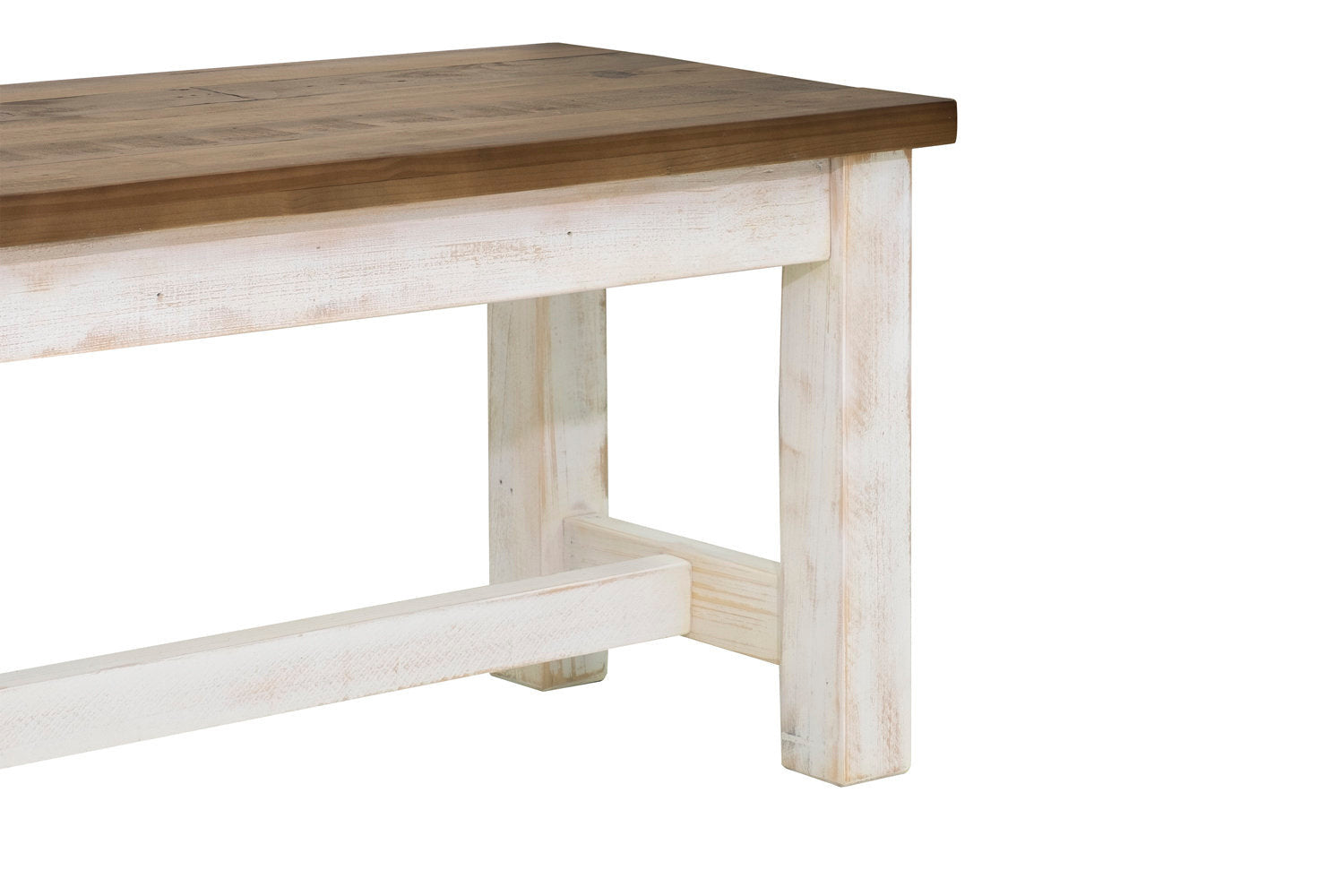 Borsgade Bench - White/Natural