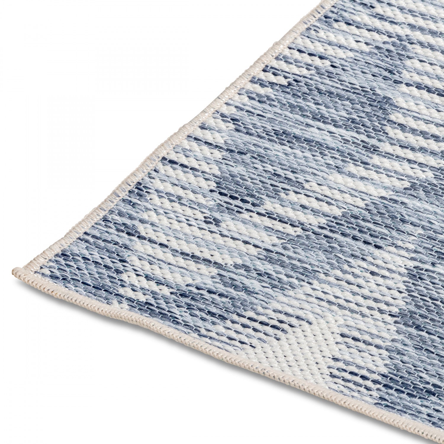 Marbella Diamonds Outdoor Rug - 6' x 9' - Blue