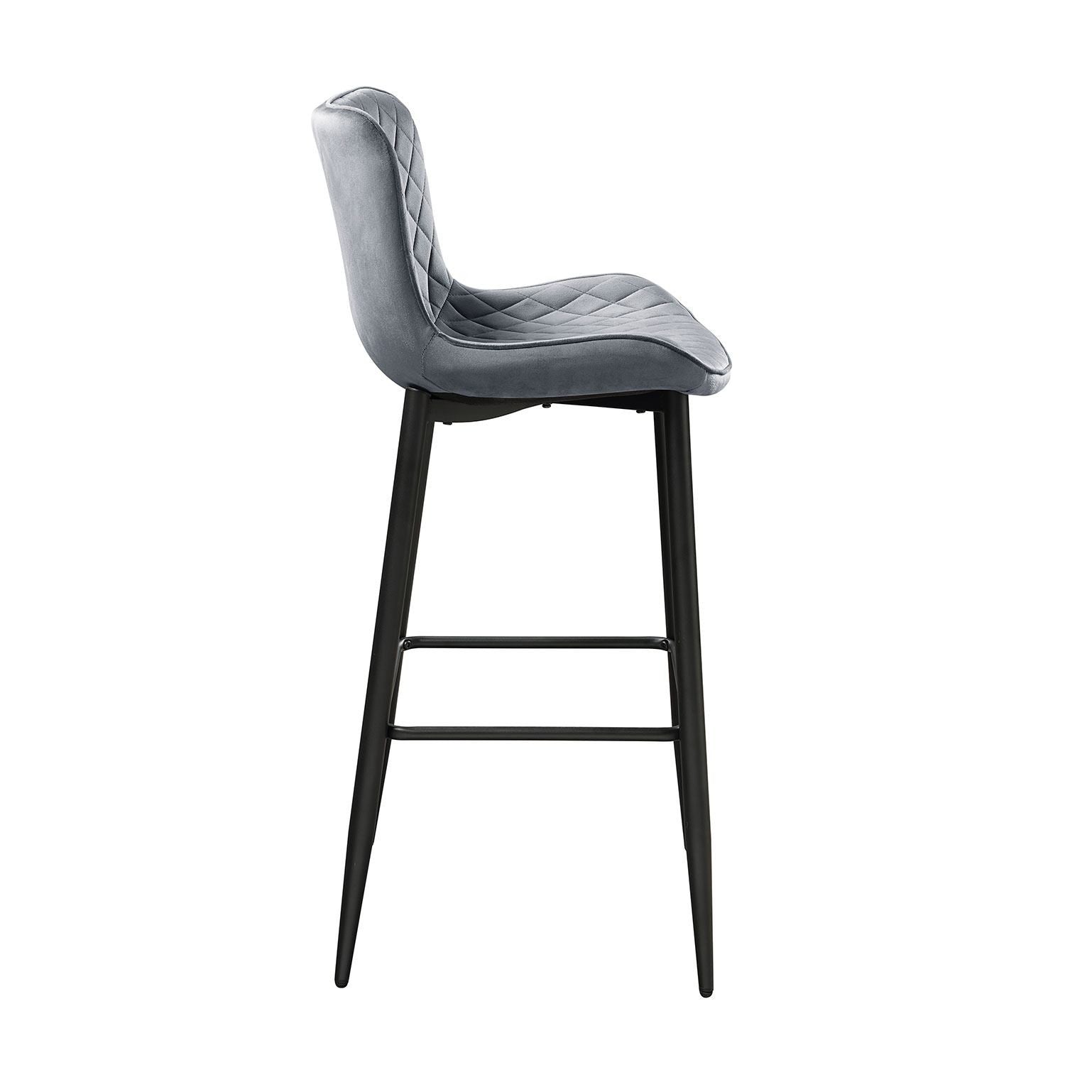 Nya Bar Stool - Grey - Set of Two