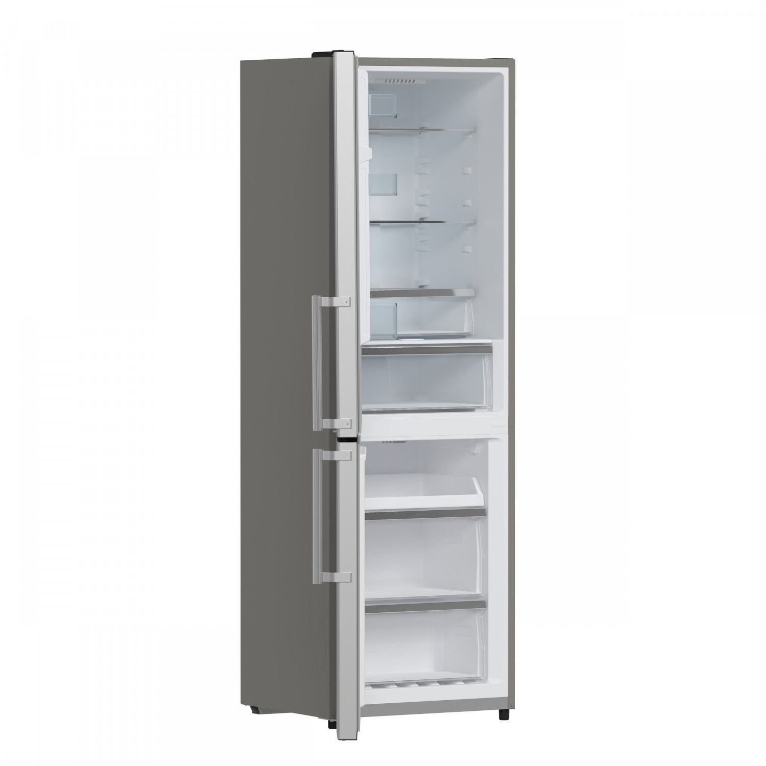 Forno Guardia 23.4" 10.8 Cu.Ft. Stainless Steel Bottom Freezer Refrigerator with Left Swing Door - FFFFD1778-24LS
