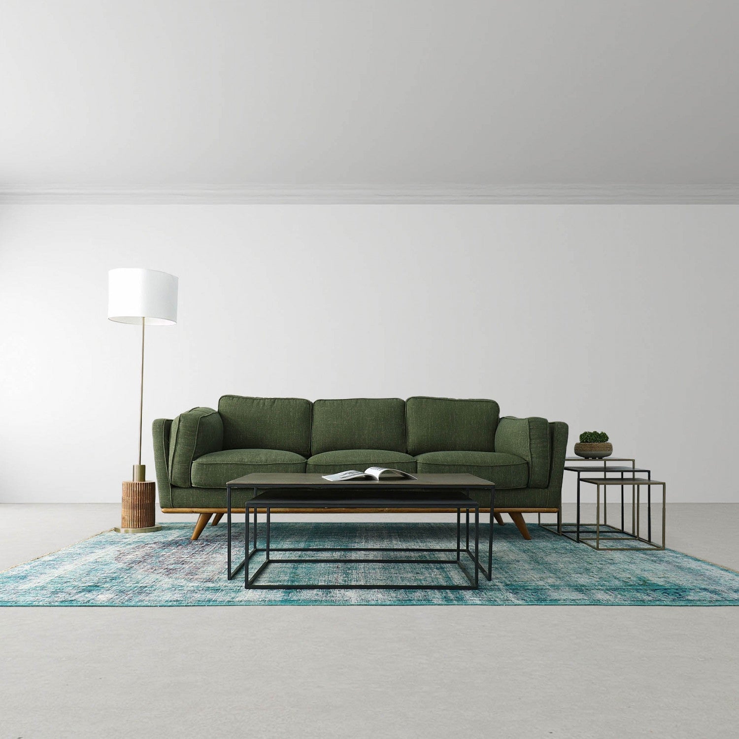 Silvane Contemporary Standing Lamp - Multi-Colour