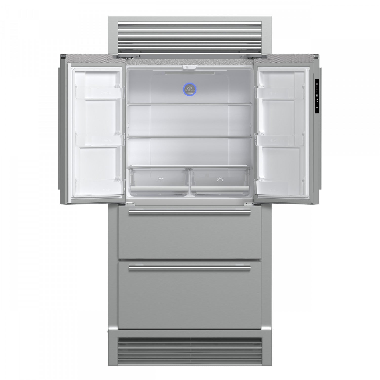 Forno Moena 40" 19.2 Cu.Ft. Stainless Steel Built-In French Door Refrigerator with Ice Maker - FFRBI1820-40SG