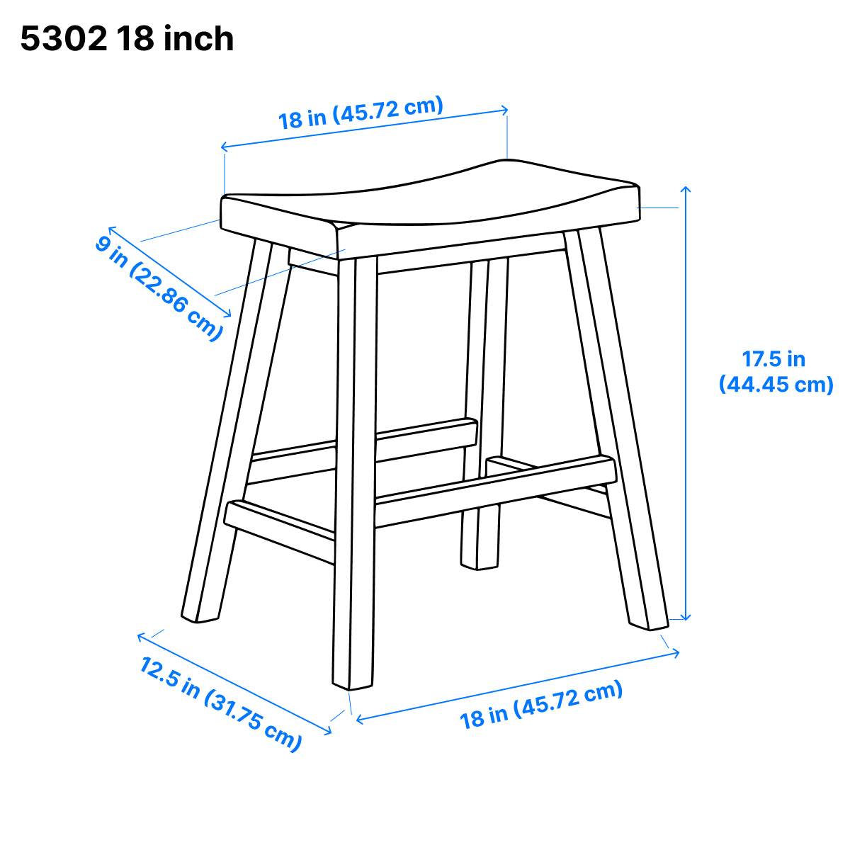 Colt Dining Stool - Cherry - Set of Two