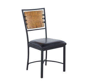 Shala Chaise sans bras - bois naturel, noir