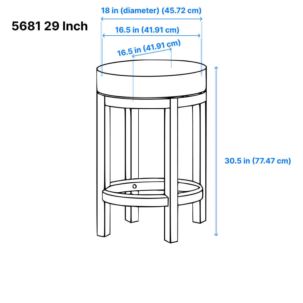 Westby Bar Stool - Red - Set of Two