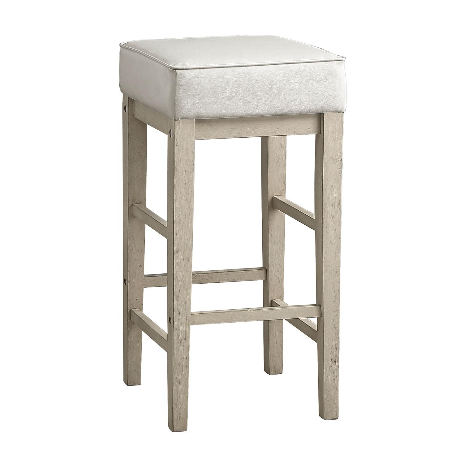 Pittsville Bar Stool - Antique White - Set of Two