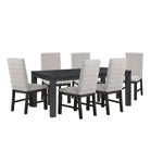 Nola 7-Piece Extendable Dining Set - Dark Grey